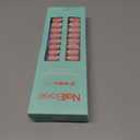 2 x modelones French Tip Press on Nails, 150Pcs M-Almond Fake Nails with Nail Box, Pink & White Gel Nail Tips for Women, Soft Glue-On Nails for Natural Salon Look, DIY Nail Art Kit (15 Sizes)