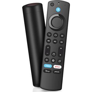 Replacement Voice Remote Fit for All Fire-Series TV Cube/Stick, Compatible with Stick 4K Max/4K/Stick/Lite/HD, Fit for All Hisense, TCL, Insignia-Toshiba-Pioneer-Omni QLED Series, Not for Roku