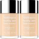 Neutrogena Healthy Skin Liquid Makeup Foundation, Broad Spectrum SPF 20 Sunscreen, Lightweight & Flawless Coverage Foundation with Antioxidant Vitamin E & Feverfew, 40 Nude, 1 fl. oz(2pk)