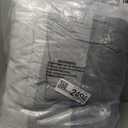 SLEEPBELLA Comforter Queen Size, 600 Thread Count Cotton White and Navy Striped Patchwork Reversible Pattern Reversible Blue Comforter Set, Down Alternative Bedding Set 3Pcs (Queen, Blue Patchwork)