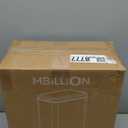 Mbillion Bathroom Trash Can with Lid Slim Stainless Steel Small Bathroom Garbage Can 10 Liter, 2.6 Gallon Soft Close, Step Pedal, Slim Wastebasket for Toilet, Office, Bedroom,Dark Grey