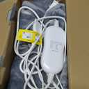 Heated Electric Blanket Blanket - Electric Throw Blanket 50"x60" for Bed- Heated Blanket with 5 Heating Levels& 4 Hours Auto off for Couch Home Office - Soft Fleece Heating Blanket for Full Body(Grey)