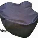 Oversized Extra Large UV Protective Waterproof Bike Saddle Cover, Wide Bicycle Seat Rain Cover with Draw String, Memory Foam Bike Cushion Cover - 12" x 14"