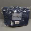 OIAHOMY 75L Large Blanket Basket, Woven Storage Basket with Handle, Cotton Rope Basket 22x17x12,Blanket Basket Living Room, Toy Basket for Nursery, Blue