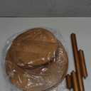 4 Tier Wood Round Cupcake Tower Stand for 50 Cupcakes, Rotatable Cake Stands with Tiered Tray, Solid Wood Dessert Display Platter for Party Birthday Graduation Baby Shower Wedding