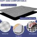 HX&OD Outdoor Picnic Blanket 80"X80" Picnic Mat Extra Large Camping Blanket Beach Blanket Foldable Waterproof Sand Mat Hiking Travel Family Concerts(Blue)