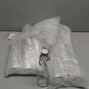 Queekay 20 Pack Mini Swing Top Glass Bottles for Vanilla Extract Homemade Olive Oil Bottles with Lids Airtight Cap Lids Labels for Wedding Baby Shower Favors(Clear,8 oz)