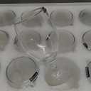 13 OZ Red&White Wine Glasses,Clear Water Goblets Set of 12,Multi-purpose Water Goblet Glasses Dessert Port Short Stemmed Drinking Glass for Party,Wedding,Home Bar