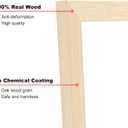 KINLINK A4 Picture Frame, White Oak Solid Wood Frames with Acrylic Plexiglass for Pictures A5 with Mat or A4 without Mat, Tabletop and Wall Display Photo Frame 4 Pack