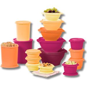 Tupperware Heritage Collection 16 Container Set with Lids. Food Storage Containers, Set of 32