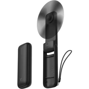 Aecooly Slim Portable Fan, Thin Handheld Fan, USB Rechargeable Mini Personal [24H Max Cooling Time], Battery Powered Small Foldable Pocket for Travel, Summer, Gifts for Women&Men, Girls -Black (1 Pack)