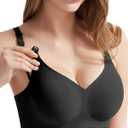 Nursing Bras for Breastfeeding, Seamless Ultra Comfort Nursing Bra, Classic Maternity Bra Nursing Bras for Women (XX-Large, Black)
