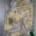 goldenwarm 18-Pack 3.5 Inch Polished Brass Door Hinges - 3-1/2'' x 3-1/2'' Hinges with 5/8'' Radius Corners - Bright Gold Interior Door Hardware