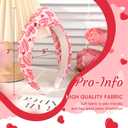 YanJie Headbands for Women Knotted Headband Love Heart Pink Hair Accessories for Girls Wide Red Hairband Non Slip Wide Hair Hoop Gifts