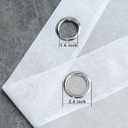 White Curtains 108 Inches Long for Living Room Decor Set 2 Panels Grommet Linen Textured Window Sheers Extra Long Drape Floor to Ceiling Curtains for Patio Sliding Glass Door Outdoor 52x108 Length