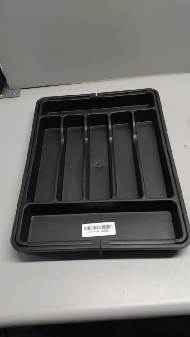 Silicone Silverware Drawer Organizer – Non-Slip Utensil Holder for Kitchen Drawers | Cutlery Tray for Forks, Knives, Spoons & More | Durable, BPA-Free, Easy to Clean – Black