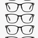 CCVOO Mix & Match Reading Glasses for Women - Lightweight, Comfortable Fit, Clear Vision - Blue Light Blocking, +0.0, Pack of 5