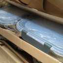 VERONES 30 Pieces Glass Meal Prep Containers Set, Stackable Glass Food Storage Containers with Lids-Airtight Lunch Containersfor Microwave, Oven, Freezer & Dishwasher,Grey (Gray)