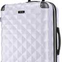 Kenneth Cole REACTION Diamond Tower Collection Lightweight Hardside Expandable 8-Wheel Spinner Travel Luggage, Lavender, 24-Inch Checked