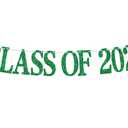 Class of 2026 Banner, Congrats Grad Bunting Sign for 2026 High School College Graduation Bachelor Master Party Decorations Supplies, Black and Green Glitter
