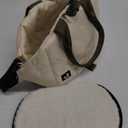 Sytopia Small Dog Carrier Purse, Portable Pet Carrier Tote Carrier with Pockets, Adjustable Safety Leash, Waterproof Dog Travel Bag, Travel Pets Purse up to 4 Lbs, Cream Beige (17.7"L x 8.7"W x 9.4"H)