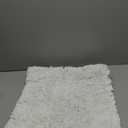 Yimobra Washable Bathroom Rugs, Super Soft & Absorbent Chenille Bath Mat for Floor & Carpet, Quick Dry Non Slip Bath Mat for Tub Shower, 24" x 17",White