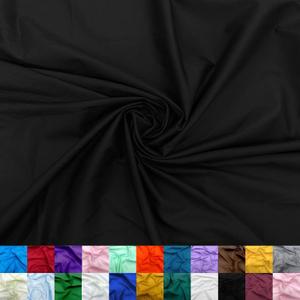 Ice Fabrics Cotton Polyester Broadcloth Fabric by The Yard - 60" Wide Soft & Breathable Broadcloth Fabric for Sewing - Perfect for Apparel, Bedding, Curtains and More - Black - 3 Yards
