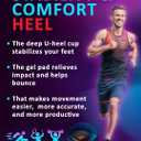 CRUVHEAL Sport Shock Absorbing Insoles - Basketball Athletic Shoe Cushioning Inserts Men Women - Ideal for Active Sports Running Training - Neutral Arch for Sneakers Shoes (M, Indigo)