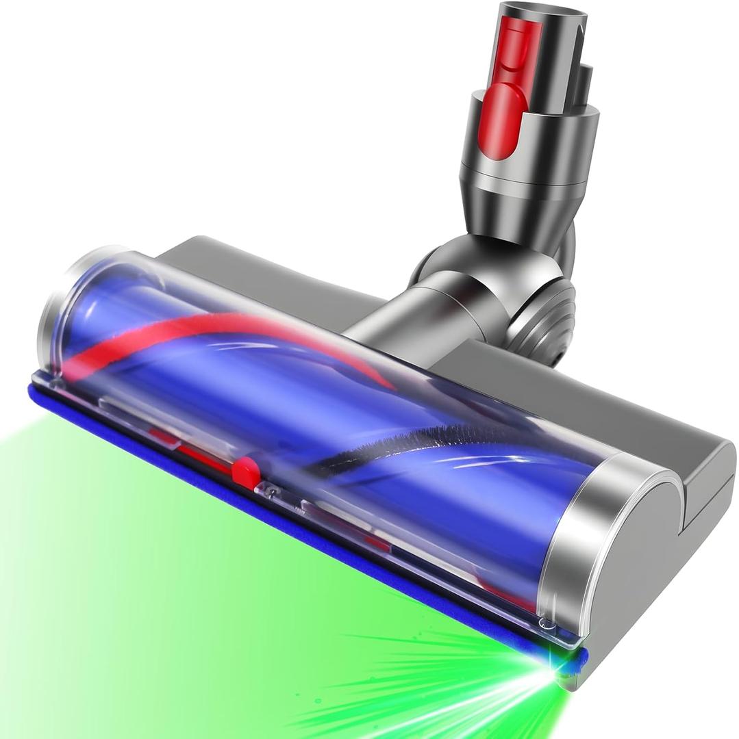 Quick-Release & 270 Rotating Direct Drive Motor Brush Head Replacement for Dyson V7 V8 V10 V11 V15, with LED for Hardwood Floors and Carpets