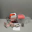 Popcorn Machine, Hot Air Popcorn Maker Kit Gift Box, Portable Home Popcorn Popper Machine, 10-Cup,Oil-Free,Retro Style, Compact and Cute (Red/White)