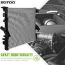 SCITOO Radiator Compatible with 2007 2008 2009 2010 2011 for Jeep Wrangler 3.8L 2018 for Jeep for Wrangler JK 3.6L CU2957