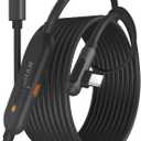 Maxonar [Next-Gen Chip VR Charging Link Cable 16FT Compatible with Meta 3S/3/Oculus 2/Pico 4 Accessories and PC/SteamVR, Awesome Gift-5Gbps USB 3.0 to USB C Cable-Black