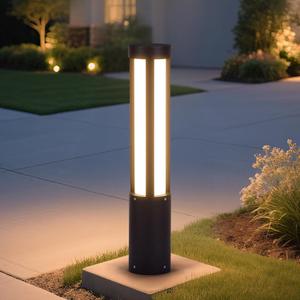 MVBT Outdoor Pathway Lights, 31.5" Wired Bollard Lights Outdoor, IP65 Waterproof Landscape Path Light, 3000K LED Mordern Pathway Bollard Light, Driveway Lighting for Garden Yard Walkway Sidewalk Lawn