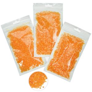 Qiipii 16000PCS Orange AB Resin Rhinestones for Crafting 3mm 4mm 5mm Flatback Jelly Stones Bulk SS10 SS16 SS20 Diamonds Gems for Face Eyes Makeup Mugs Tumblers Bottles DIY Crafts Clothes Shoes Phones