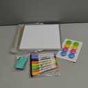 16" x 12" Double-Sided Magnetic White Board Dry Erase Board & 8 Colors Magnetic Dry Erase Markers