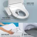 TOTO WASHLET KC2 Electronic Bidet Toilet Seat with Heated Seat and SoftClose Lid, Round, Cotton White - SW3023#01