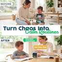 Digital Visual Timer for Kids - Rechargeable, Silent Count Up/Down for Calmer Routines - 99 Min Countdown Kids Timer for Classroom, Home & Therapy - Builds Focus & Independence