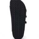 Torotto Boys Girls Sandals with Cork Footbed Adjustable Buckle Casual Slides Sandals Open Toes Flat for Kids Toddler (11.5 Toddler, Lhj441/Black)