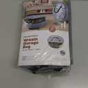 ZOBER 2 Pack Oxford Christmas Wreath Storage Container 36 Inch - Wreath Bag for Artificial Wreaths Box - Waterproof Fabric, Dual Zippered Wreaths Storage Bag With Strong Durable Handles - Gray