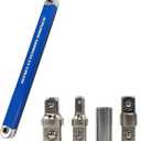 Offset Extension Wrench, Tight Reach Extension Wrench Set, with 1/2", 1/4" and 3/8" Square Drive Adapters, Universal Extensions Wrench 1 Set