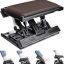 Scalebeard Foot Rest for Under Desk at Work,Height Adjustable Infinite Angle Under Desk Footrest,Ergonomic Foot Stool for Office,Gaming,Computer,Removable Pad Leg Rest with Massage Beads,All-Season