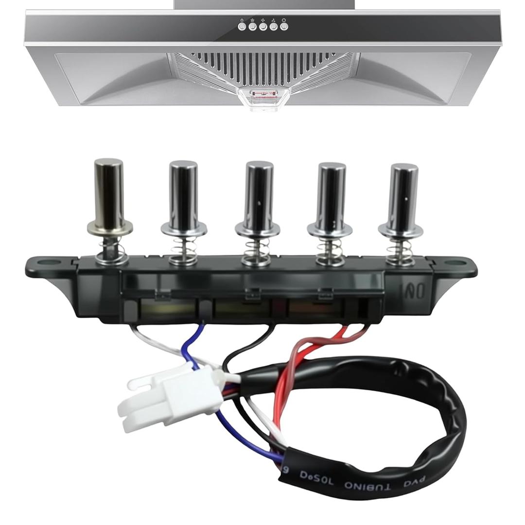 Range Hood 5 Button Switch Button Universal Accessories Switch Control Board Panel Controller