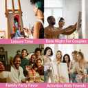 Nuberlic 8 Pack 12x16 Pre Drawn Canvas for Painting Sip and Paint Kit for Adults Pre-Stretched Canvas Outline for Paint and Sip Kit Party Set Mother's Thanksgiving's Day Gift