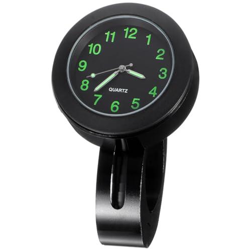 7/8 Handlebar Luminous Dial Motorcycle Clock, Waterproof Motorcycle Handlebar Clock Bike Shock Quartz for Bicycle, Cruiser, Chopper, Custom Bikes Easy Installation