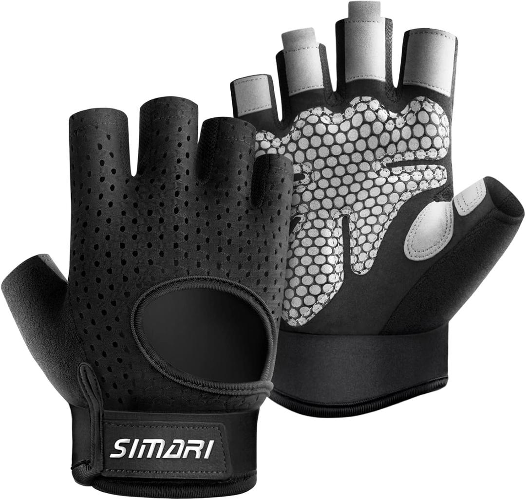 SIMARI Workout Gloves Men Women Weight Lifting Gym Exercise Cycling Full Palm Protection Breathable Gloves XL