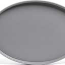 Over&Back Stackable Stoneware Serving Platter - Elegant 1-Piece Oval Serving Platter to Complete Your Kitchen Set - Perfect for Appetizers, Desserts, and More - 16" L x 11" W - Semi-Matte Charcoal