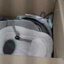 Electric Baby Swing for Infants to Toddler, Portable Swing Rocker with 5 Point Harness, 5 Sway Speed, Bluetooth,12 Preset Lullabies with Remote Control, Infant Swing for Baby Boys & Girls, Grey (Gray)