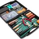 273 Pieces Leather Working Tools and Supplies with Leather Tool Box Cutting Mat Hammer Stamping Needles Snaps and Rivets Kit Perfect for Stitching Punching Cutting Sewing Leathercrafting Making