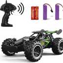Remote Control Car, RC Cars for boys age 8-12, Toys Cars for boys age 4-7, 1:18 2.4Ghz Monster RC Truck Toys for Girls, Off Road RC Crawler Christmas Stocking Stuffers Gifts for Kids(Black green)