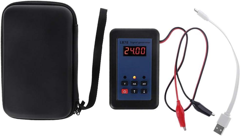 Portable Signal Generator 4-20mA /0-10V/mV Current Voltage Signal Generator Signal Source Calibrator Signal Tester Abs, As Picture Shows